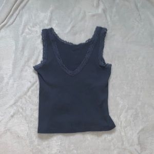 Brandy Melville blue lace tank
